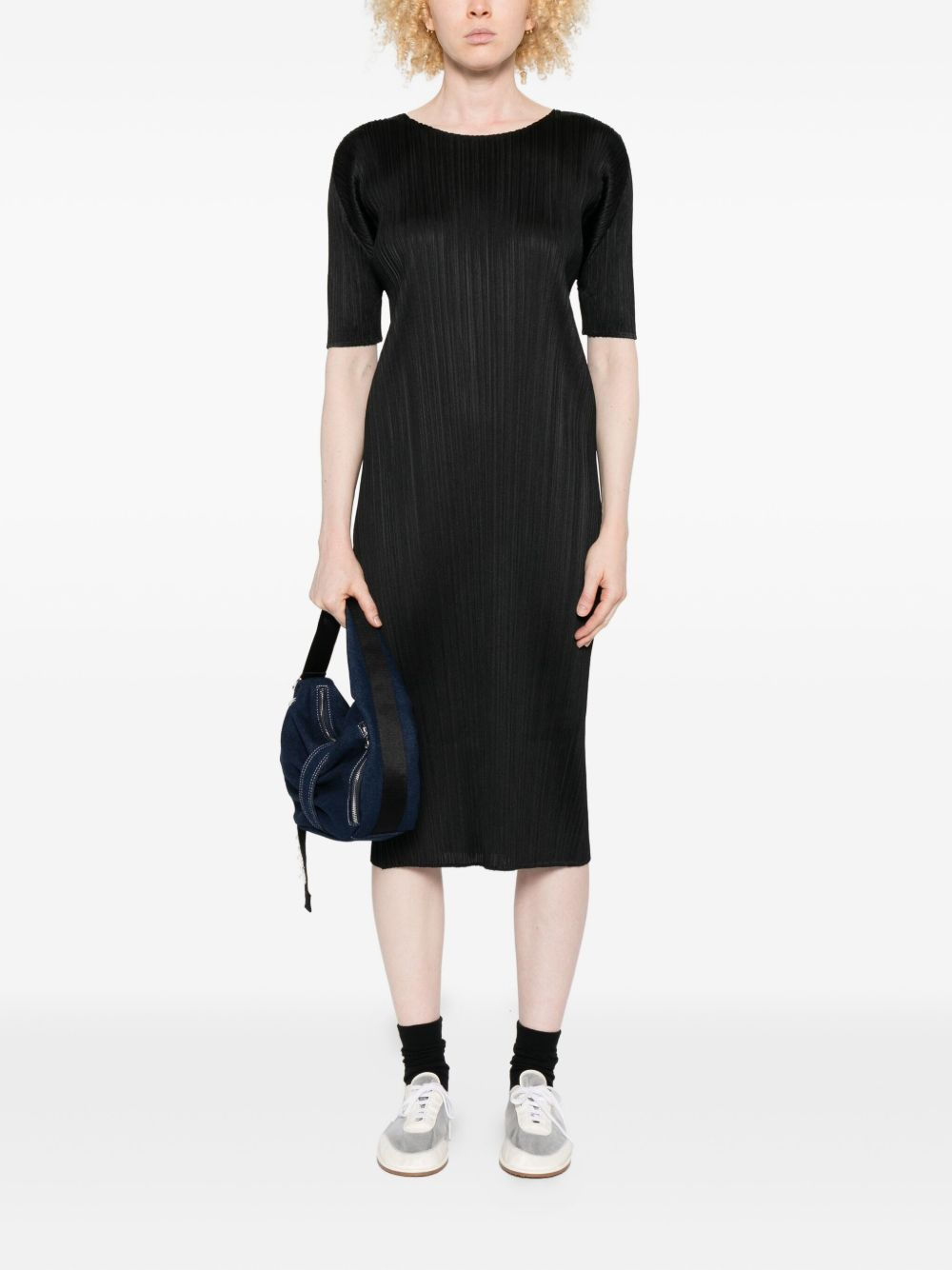 Monthly Colors: August pleated midi dress - 2