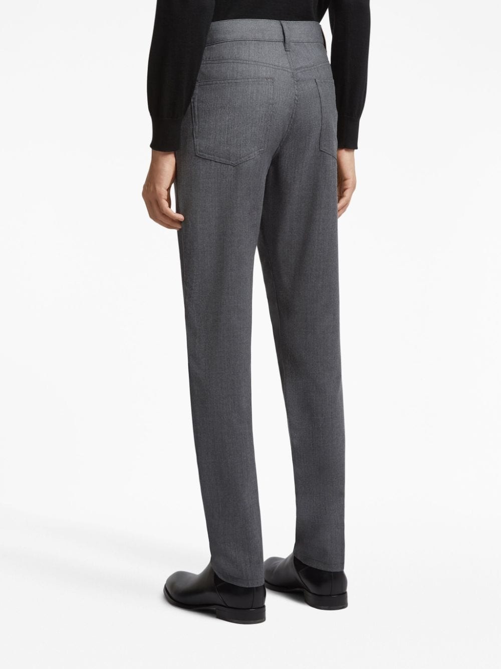 Roccia stonewashed wool trousers - 3