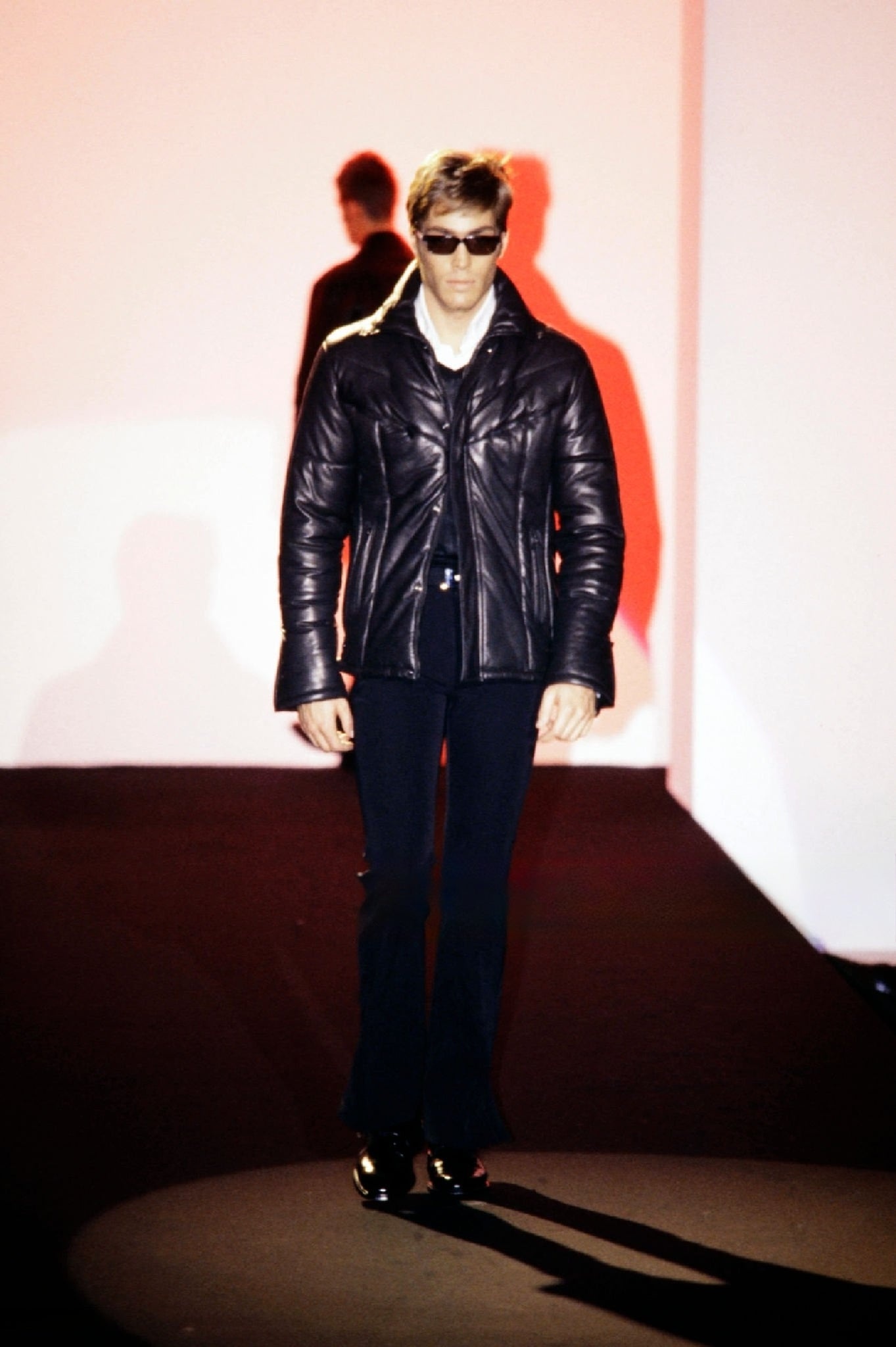 Gucci Fall 1998 Tom Ford Lambskin Leather Quilted Down Puffer Jacket 40 - 2