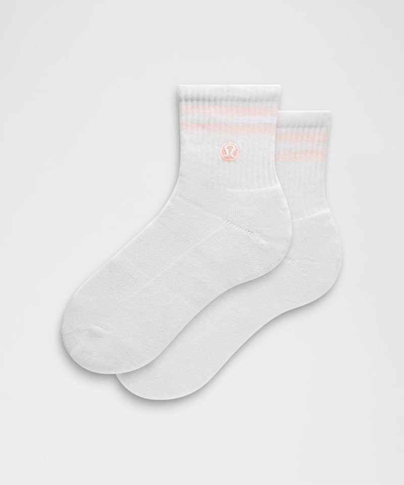 Unisex Daily Essential Quarter Socks *Stripe 1