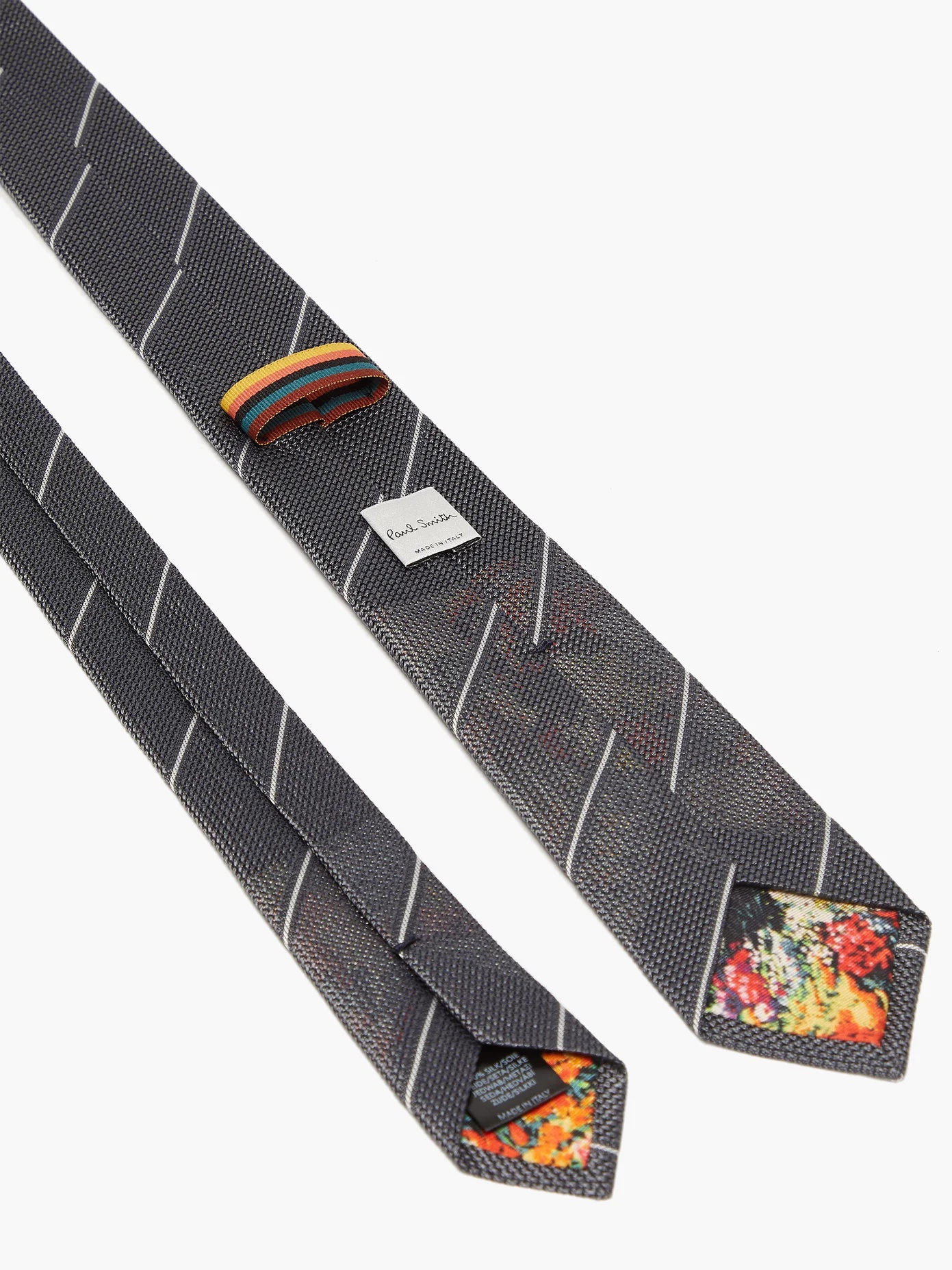 Striped grenadine-silk tie - 3