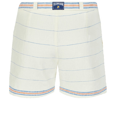 Vilebrequin Men 1972 Stripes Linen Bermuda Shorts outlook