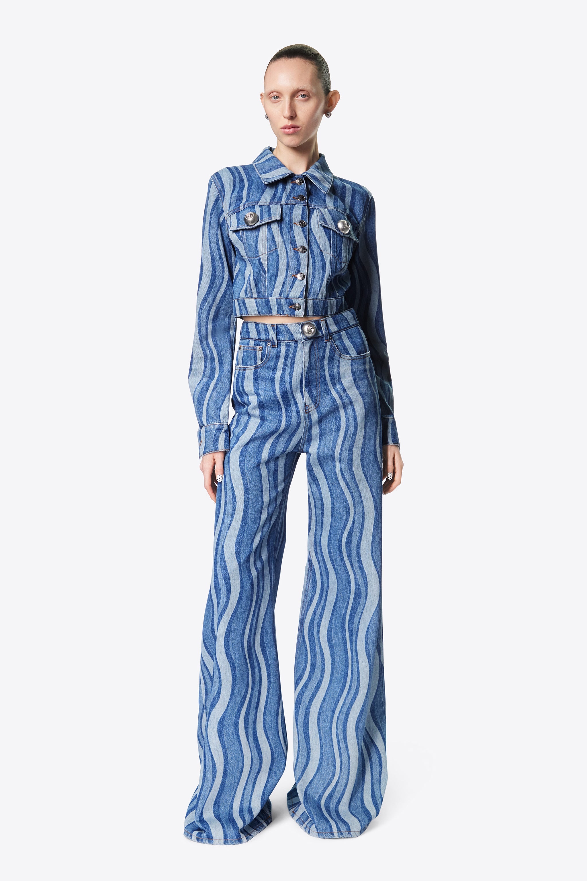 SUNRAY DENIM WIDE LEG JEAN - 3