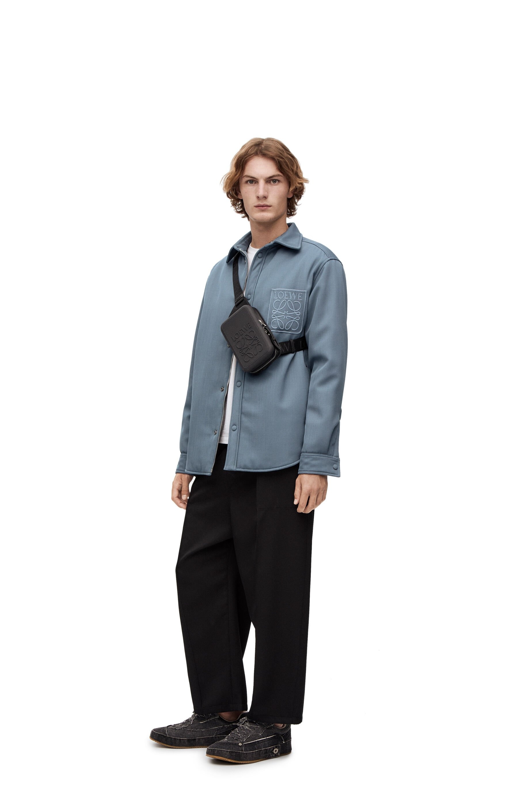 Molded Sling in diamond rubber and calfskin - 2