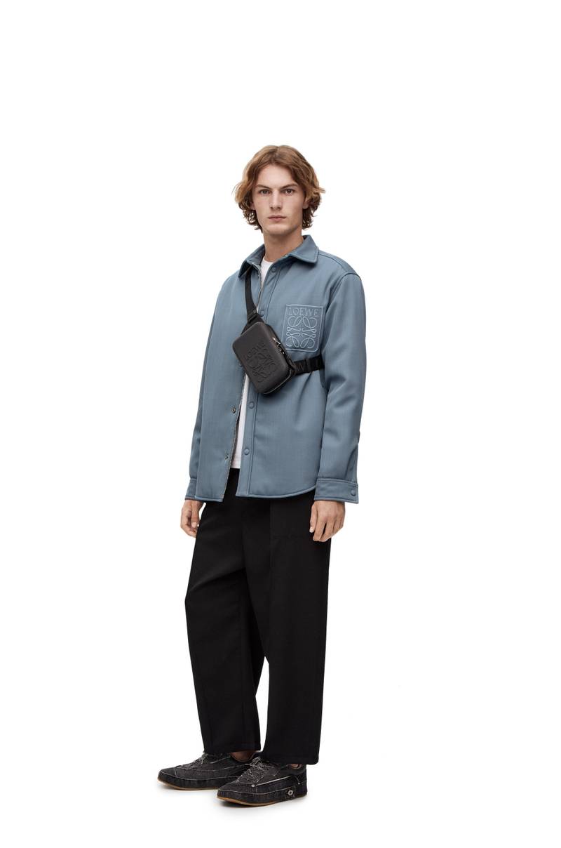 Loewe Molded Sling in diamond rubber and calfskin outlook