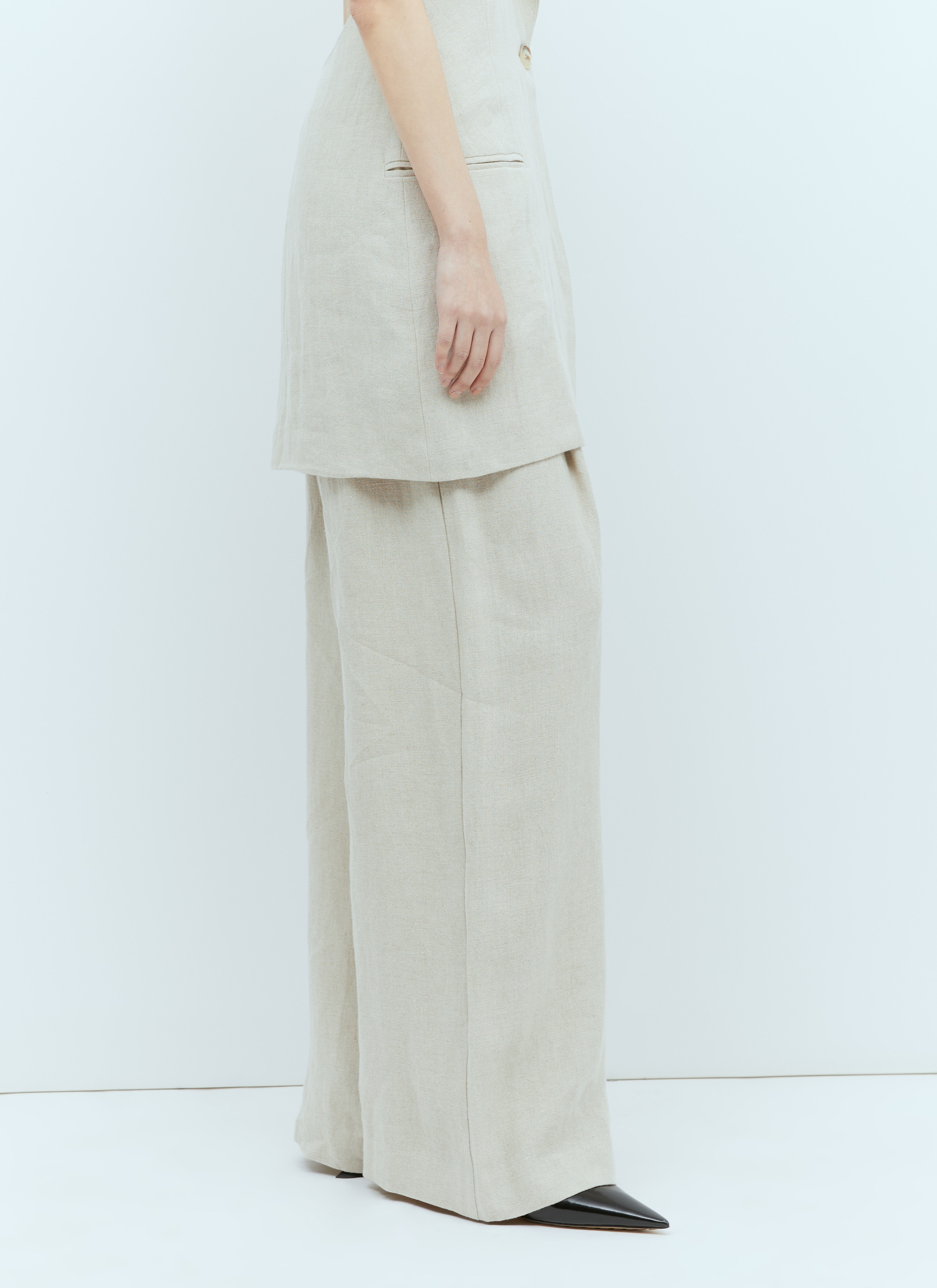 Linen Tailored Pants - 3
