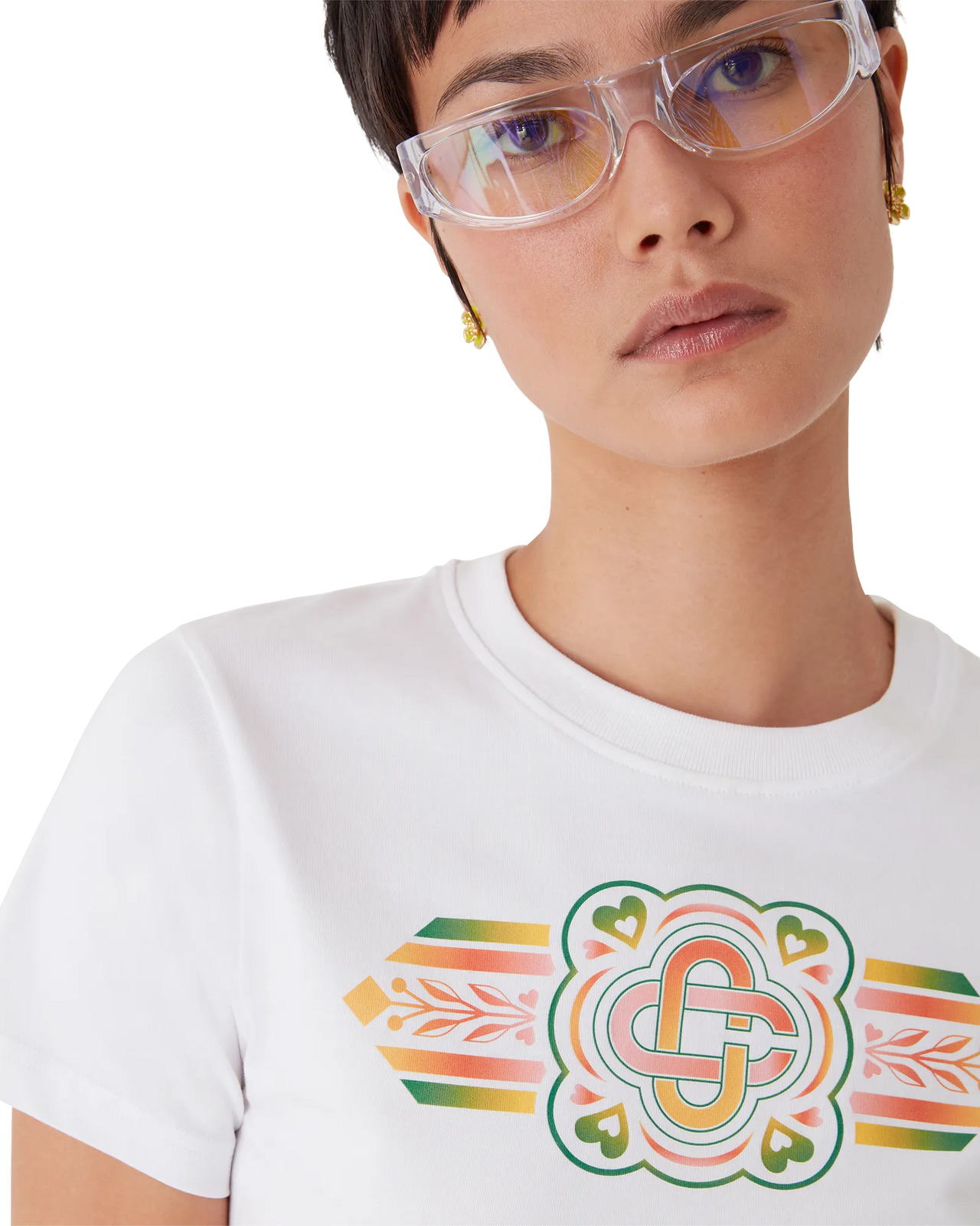 Unity Is Power Cropped Baby Short Sleeve T-Shirt | Casablanca Paris - 5