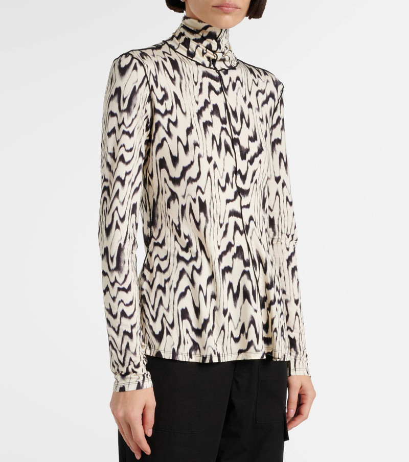 White Label Audrey printed jersey turtleneck top 5