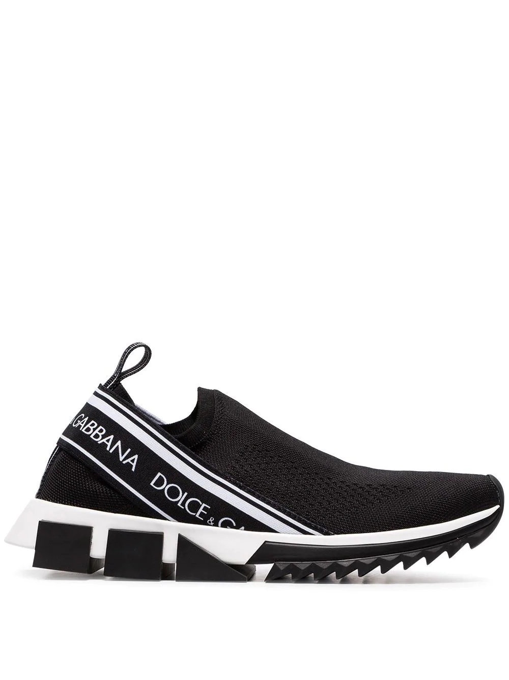 black Sorrento stretch slip-on sneakers - 1