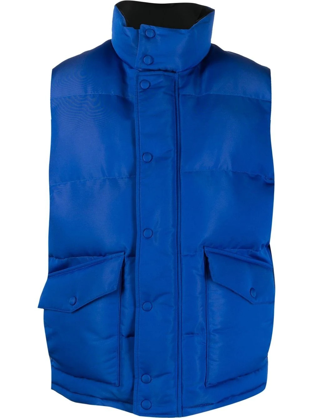 logo-print puffer gilet - 1