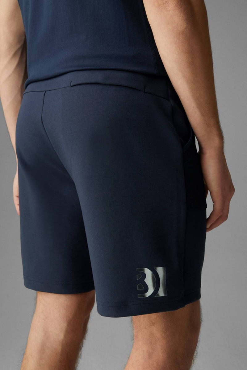 BERTO SWEAT SHORTS IN NAVY BLUE 5