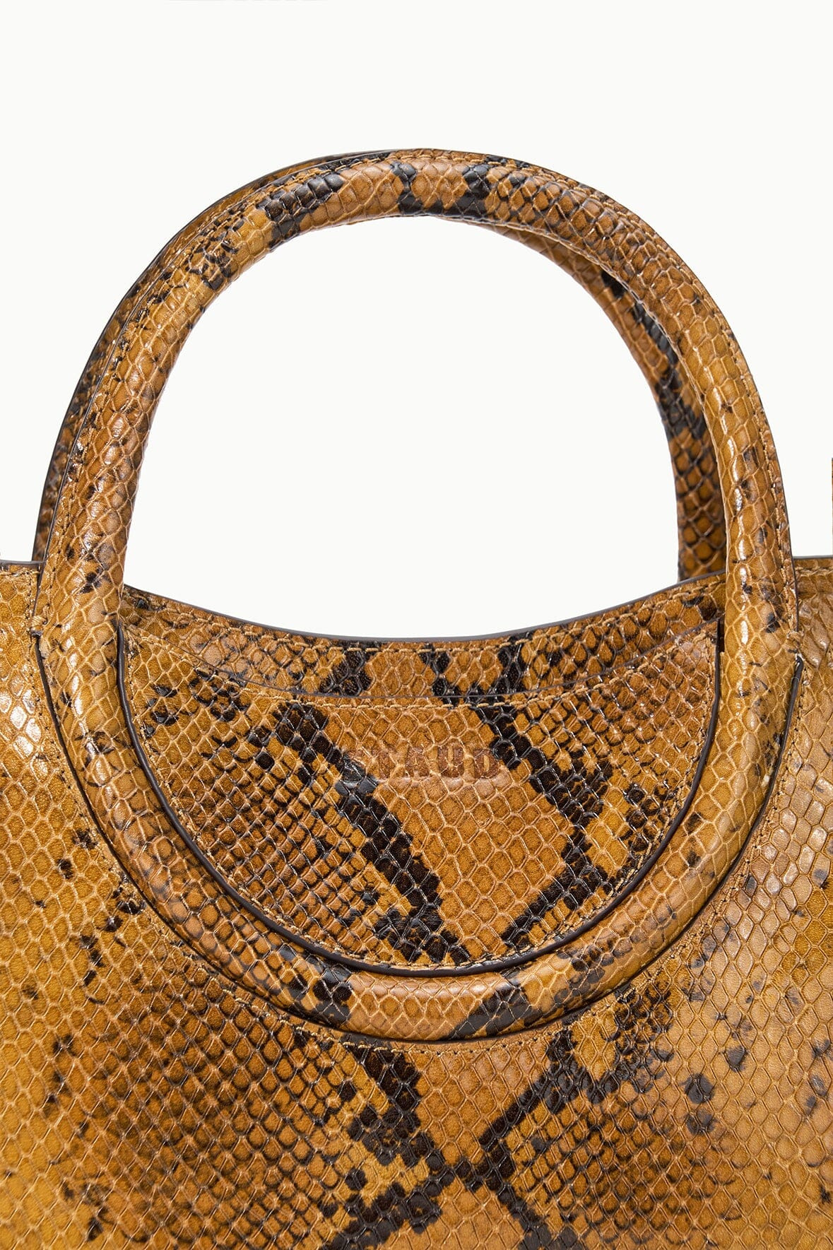 STAUD MAUDE MINI SATCHEL BAG SNAKE - 7
