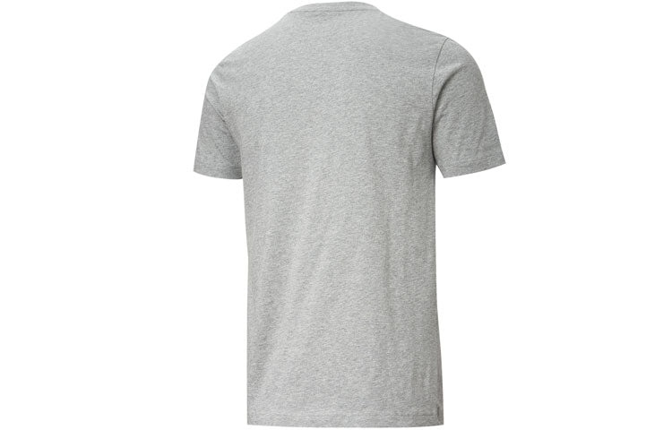 PUMA Chest Large Logo Printed Short Sleeve T-Shirt 'Grey' 581903-03 - 2
