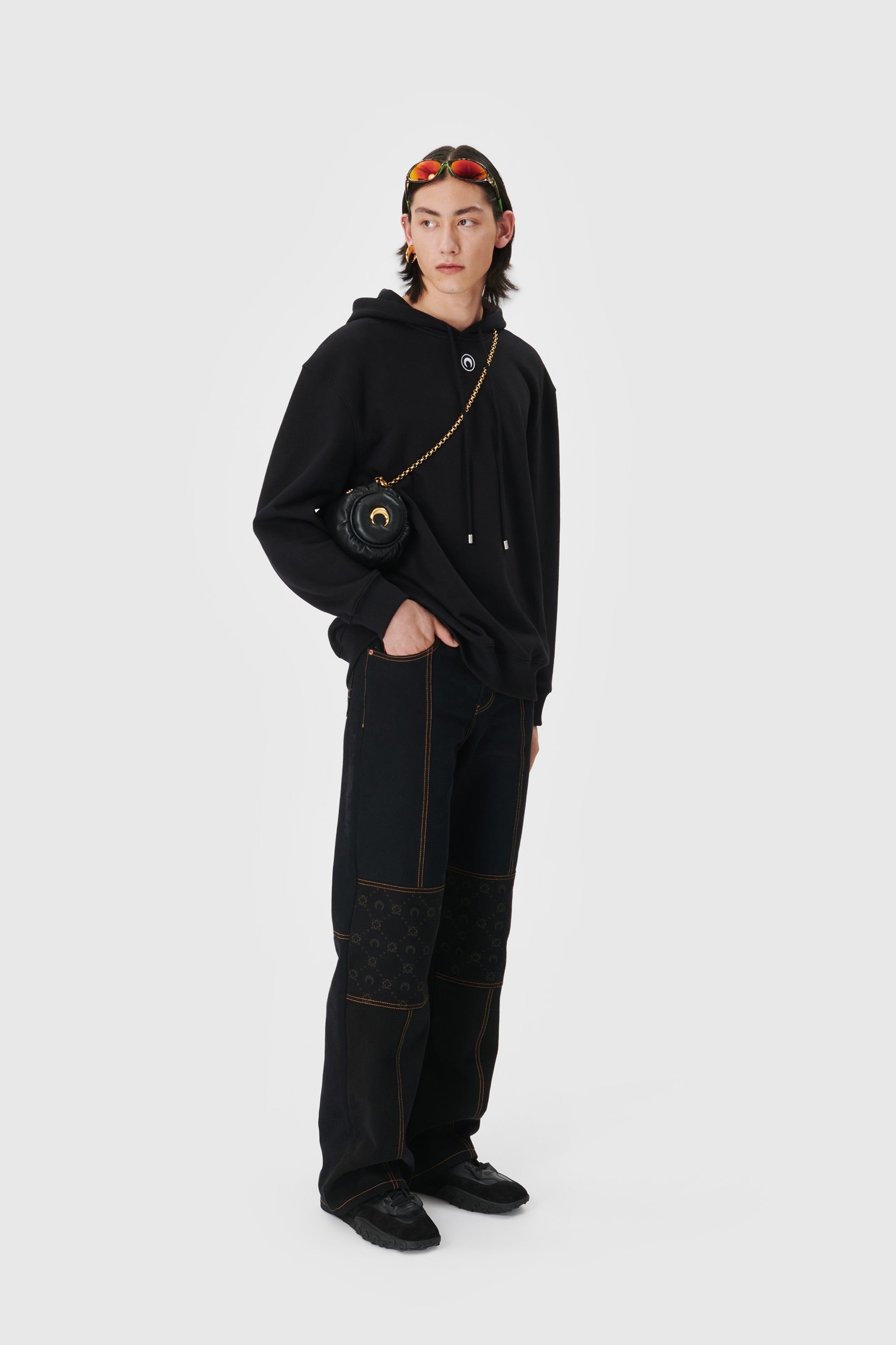 Rose Print Organic Fleece Hoodie - 2