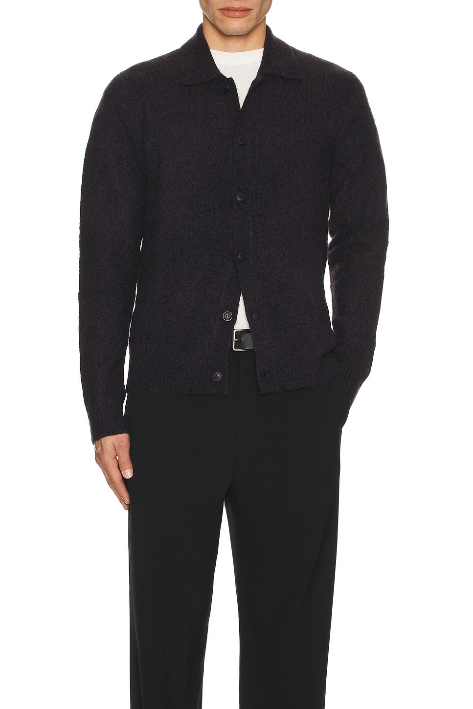 Sabutler Button Down Knitted Polo - 3