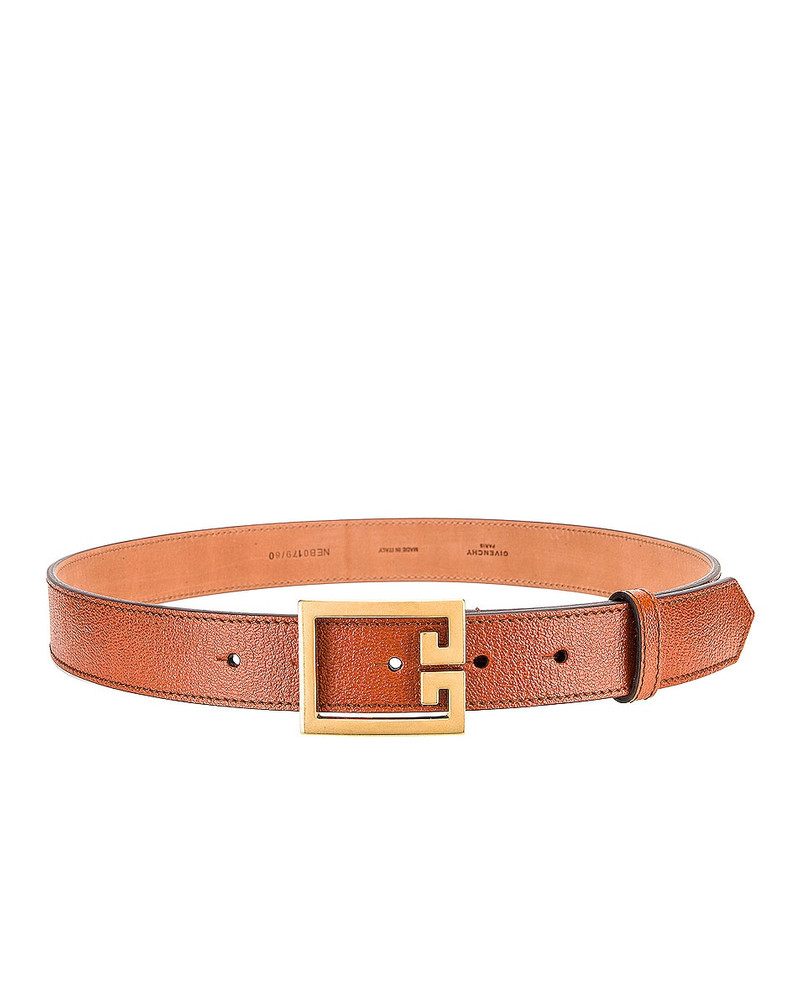 Givenchy Flat Grained Logo Leather Belt outlook