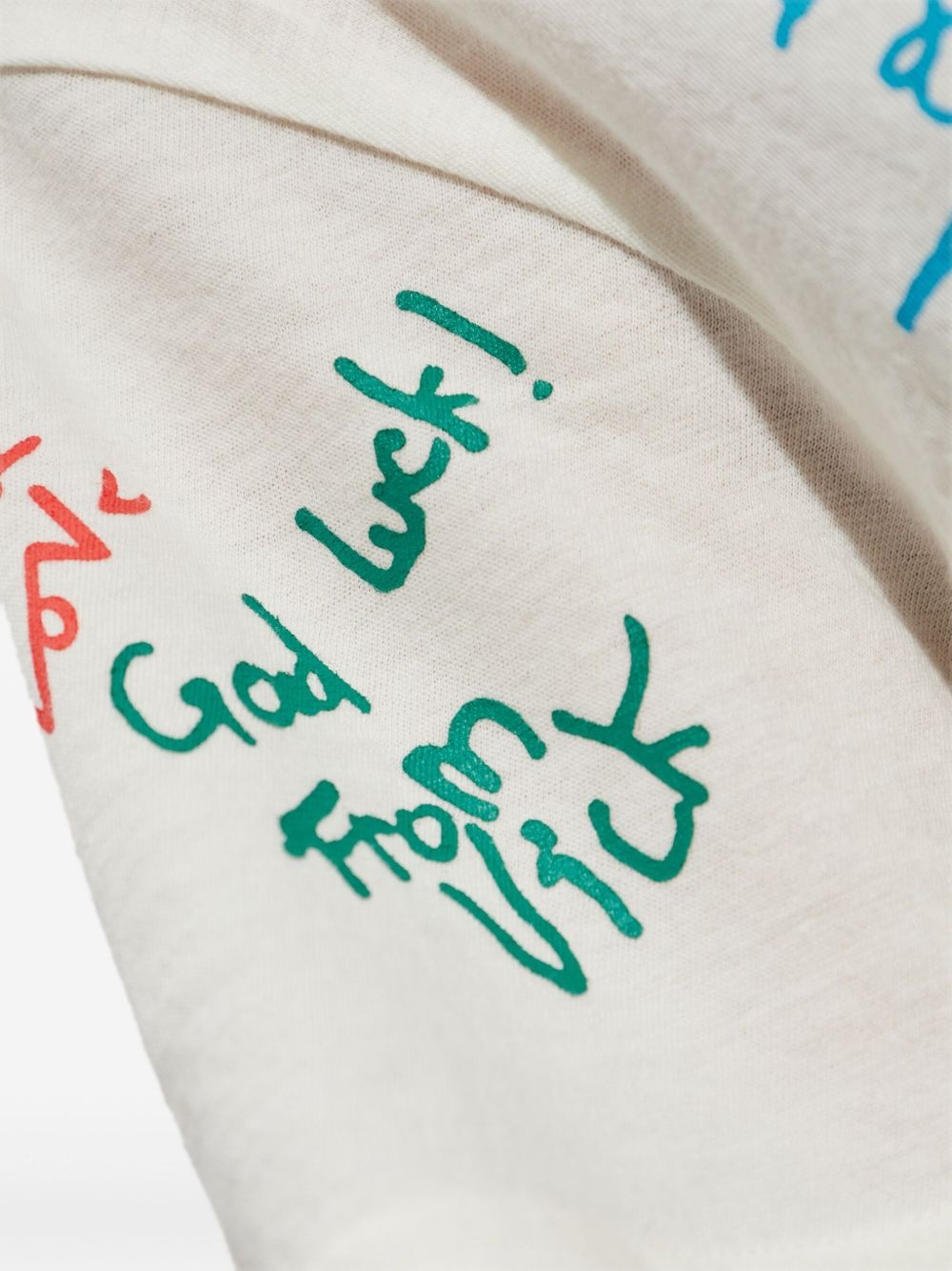text-print T-shirt - 5