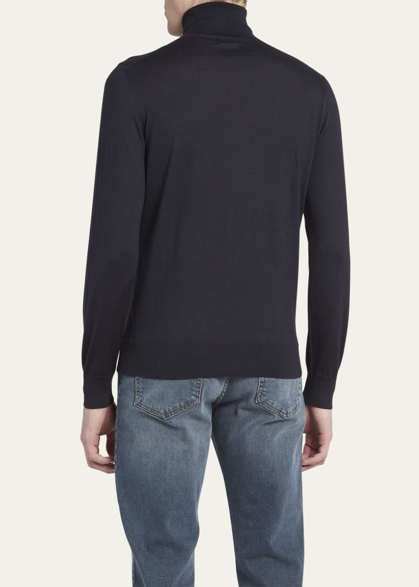 Men's Casheta Cashmere-Silk Turtleneck Sweater - 3