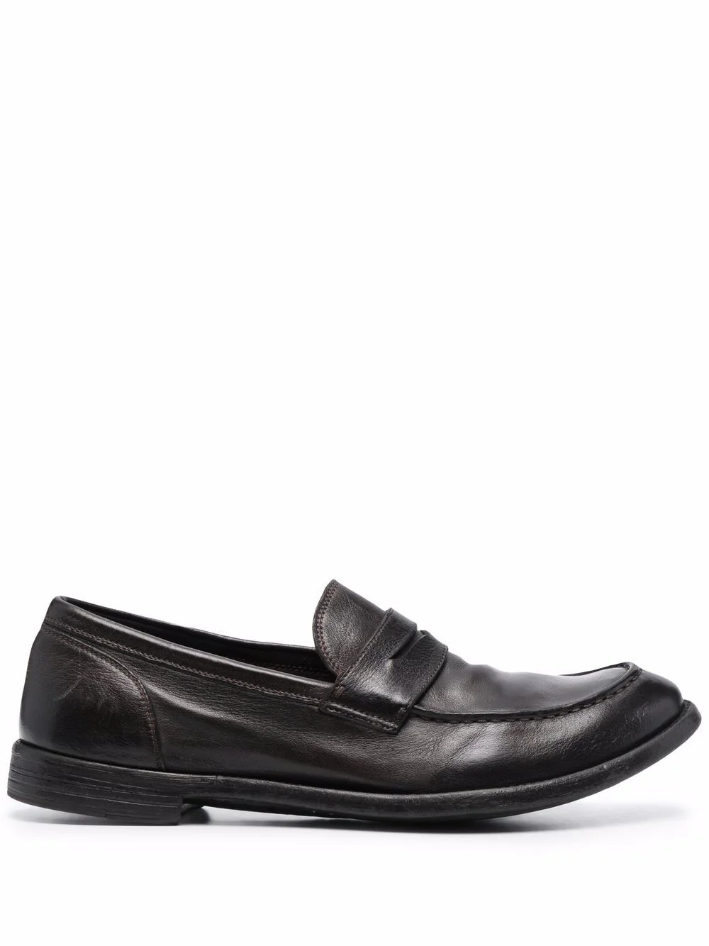 worn-effect loafers - 1