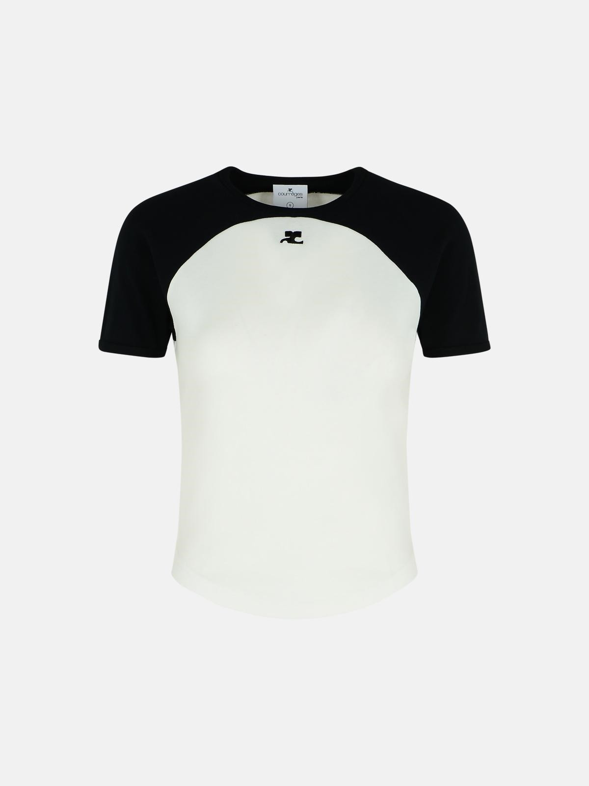 WHITE COTTON T-SHIRT - 1