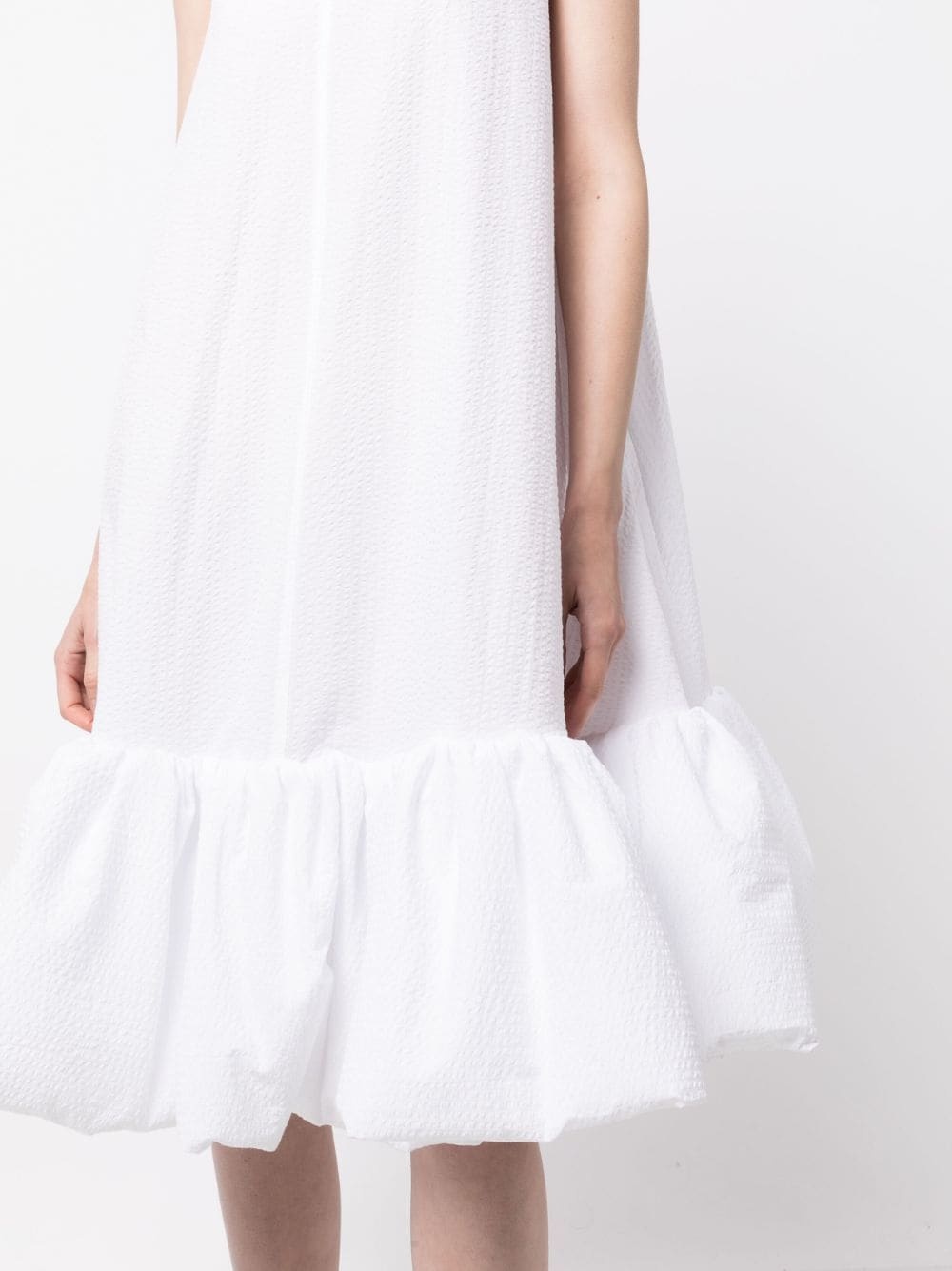 puffball hem sleeveless cotton dress - 5