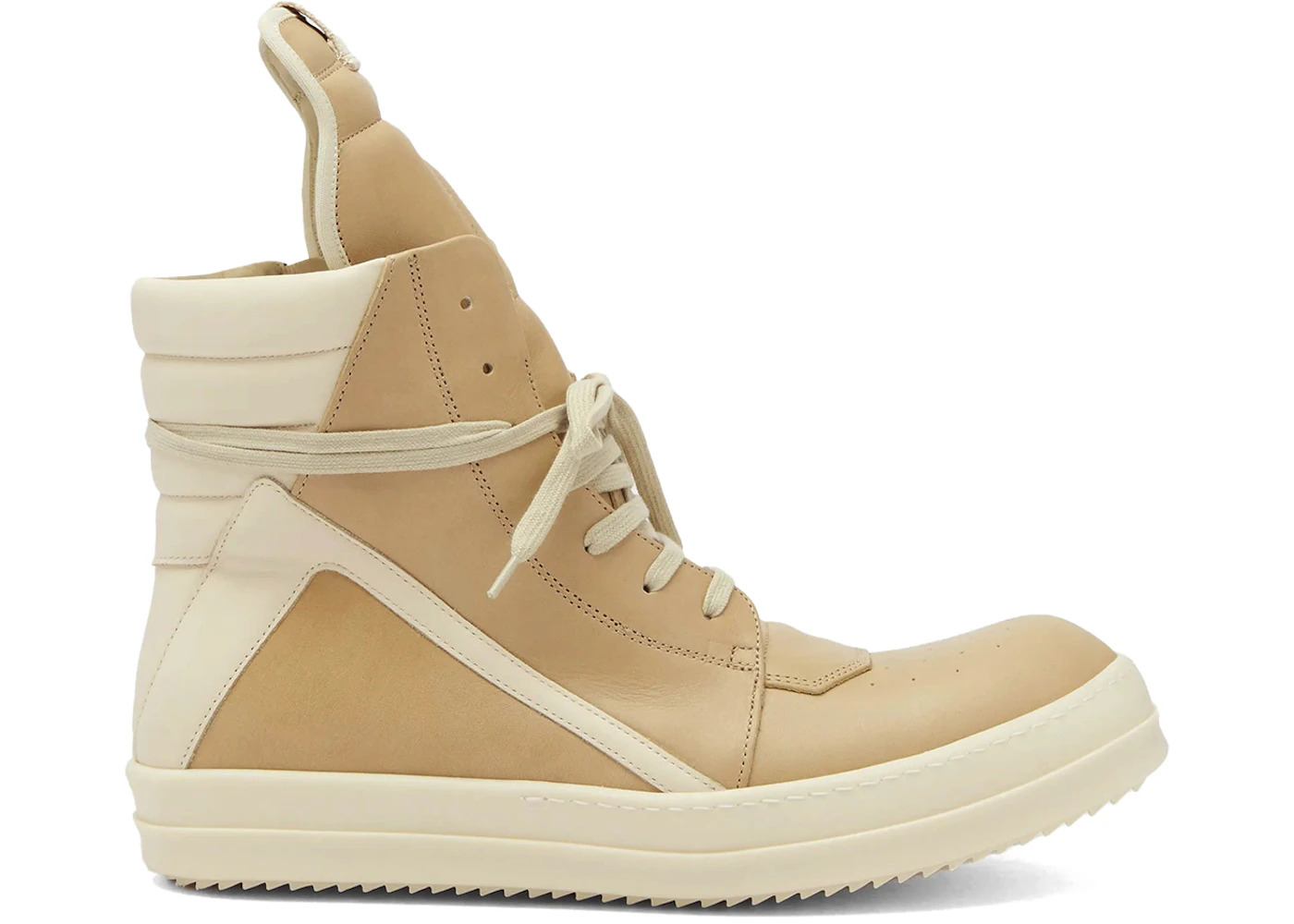 Rick Owens Hollywood Geobasket High Parchment Milk - 1