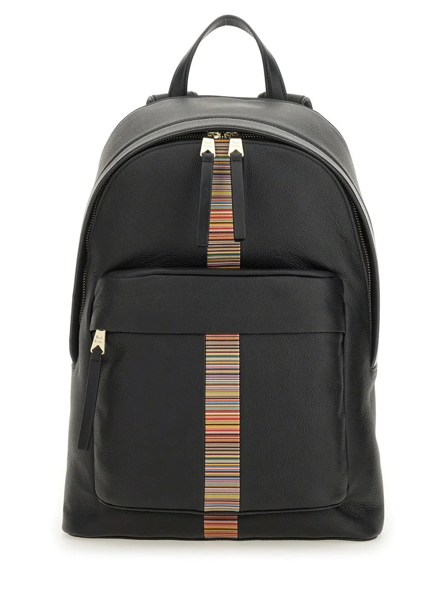 Paul Smith Men "Signature Stripe" Backpack - 1