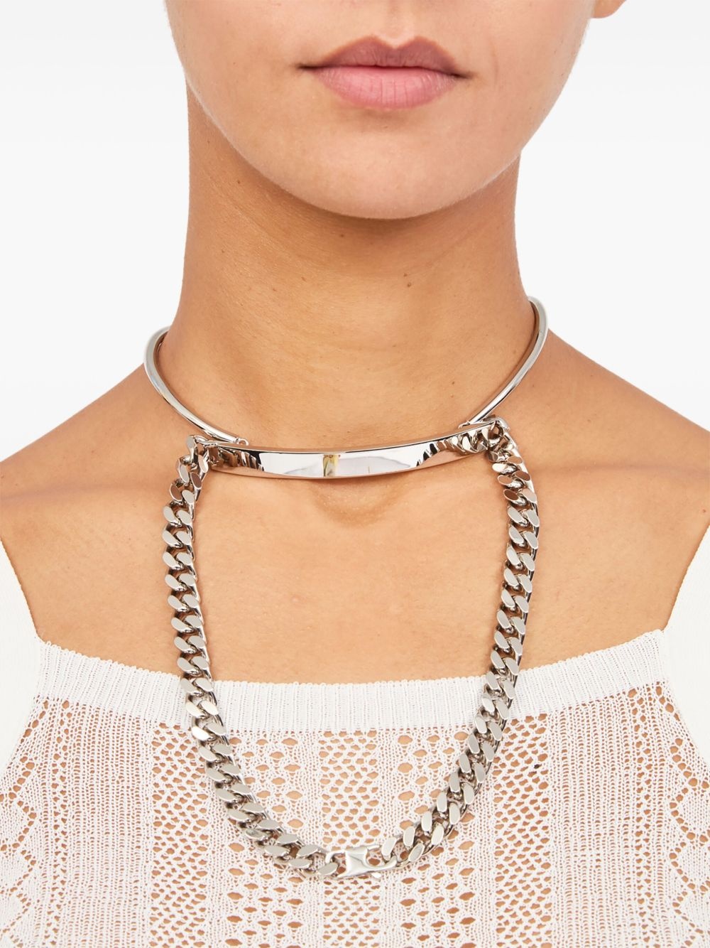 mixed chain necklace - 2