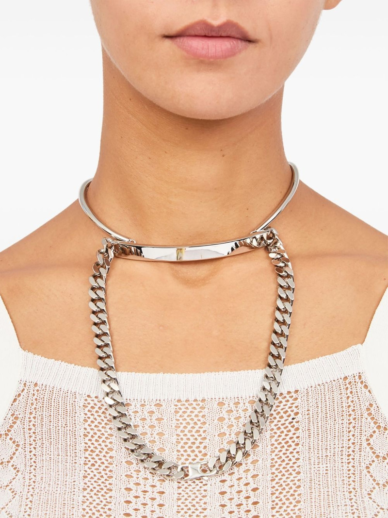 MM6 Maison Margiela mixed chain necklace outlook