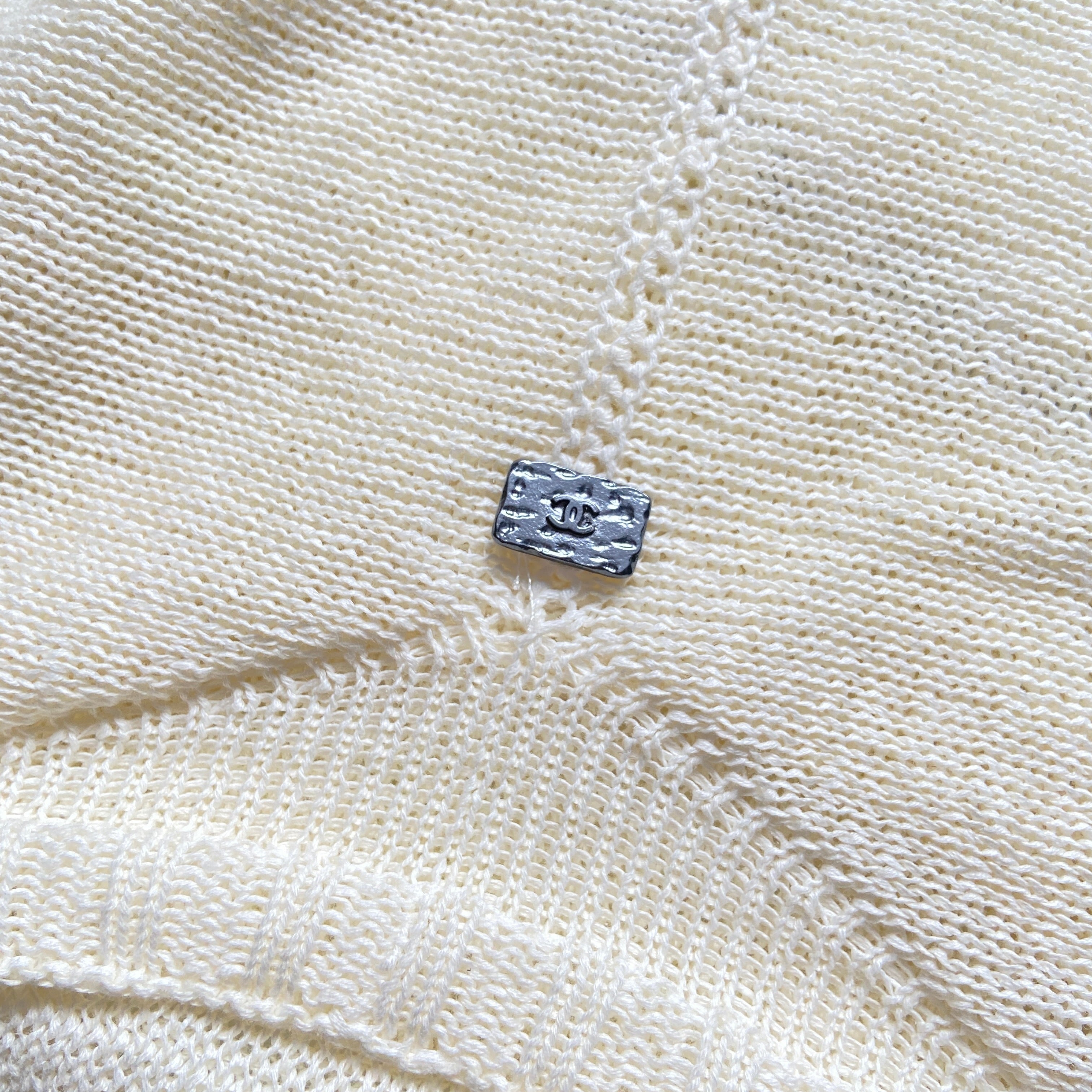Chanel ss12 Karl square line geometric knit sweater - 10