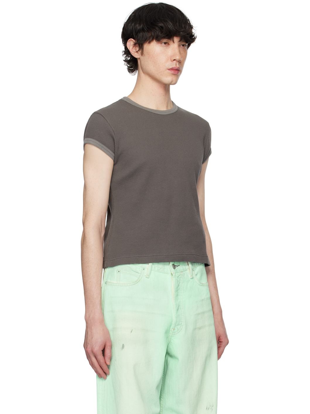 Gray Fitted T-shirt - 2