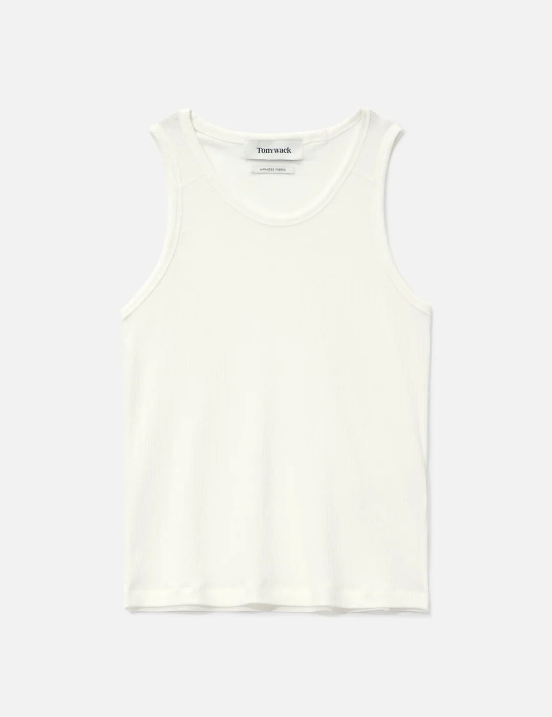 SILK LYOCELL RIB TANK TOP - 1