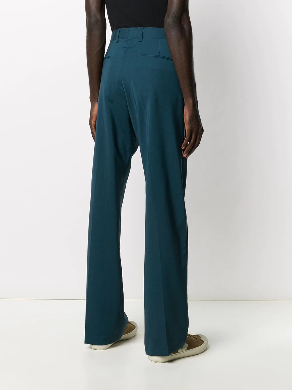 straight-leg tailored trousers - 4