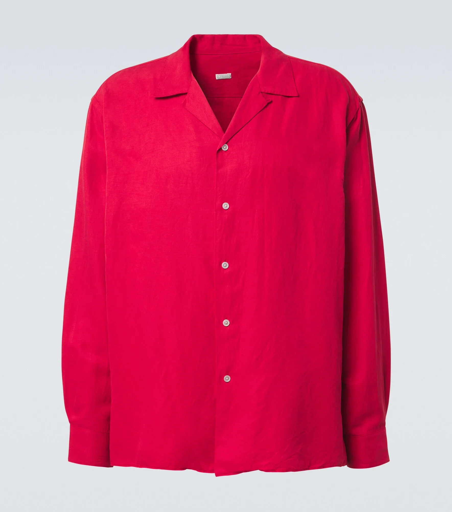 Vintage silk and linen shirt - 1