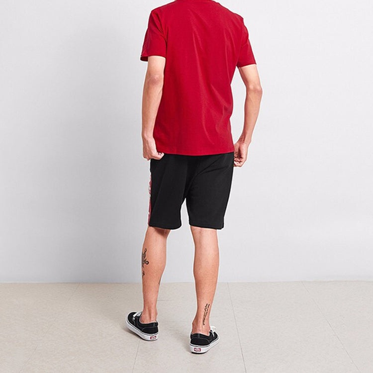 Men's Vans Tee Attack Classic Logo Short Sleeve Casual Red VN0A33ZLR30 - 5