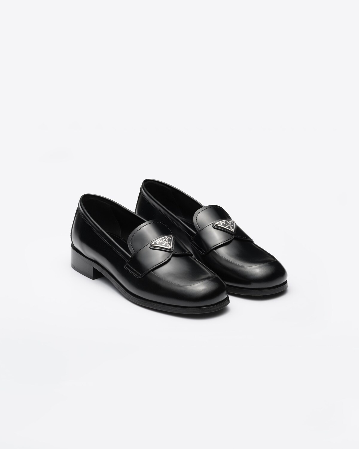 Brushed leather loafers - 1