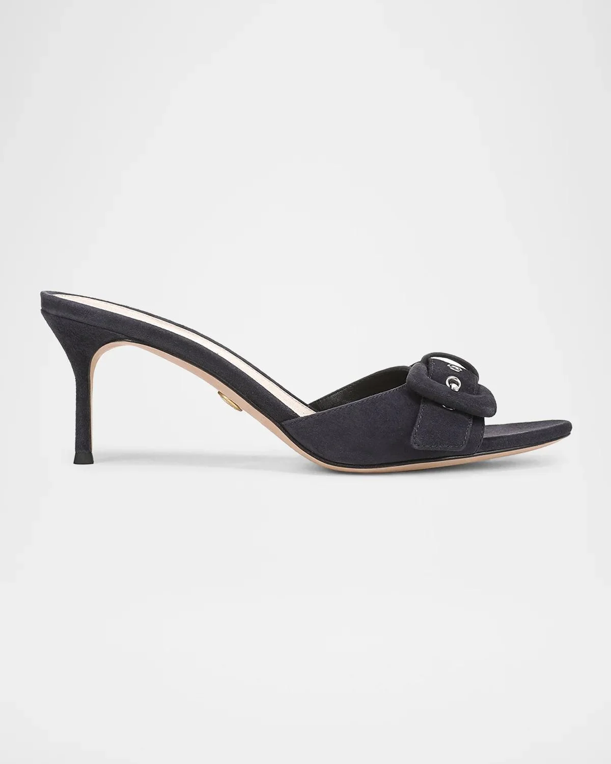 65mm Tia Suede Buckle Mules - 1
