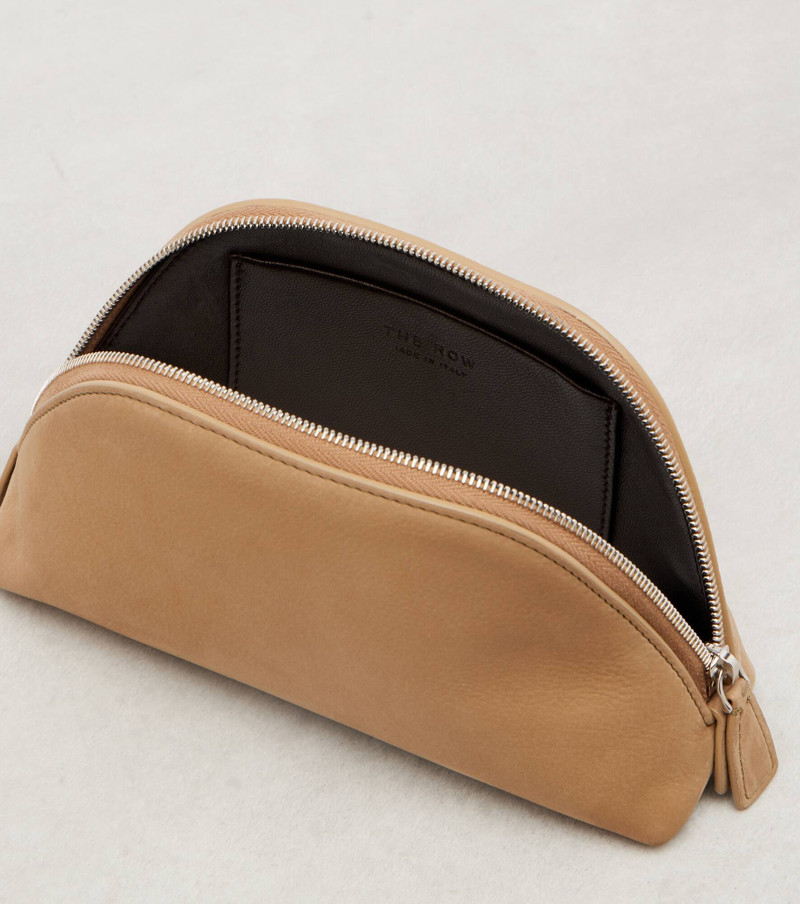 The Row Devon Mini leather clutch outlook