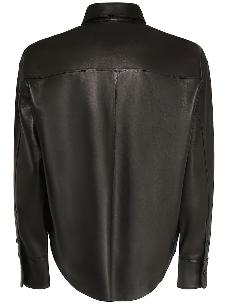 ADC leather overshirt - 4