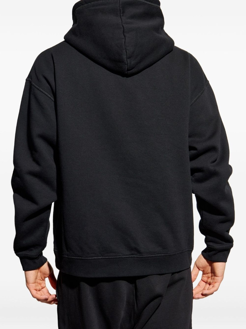 logo-embroidered hoodie 4