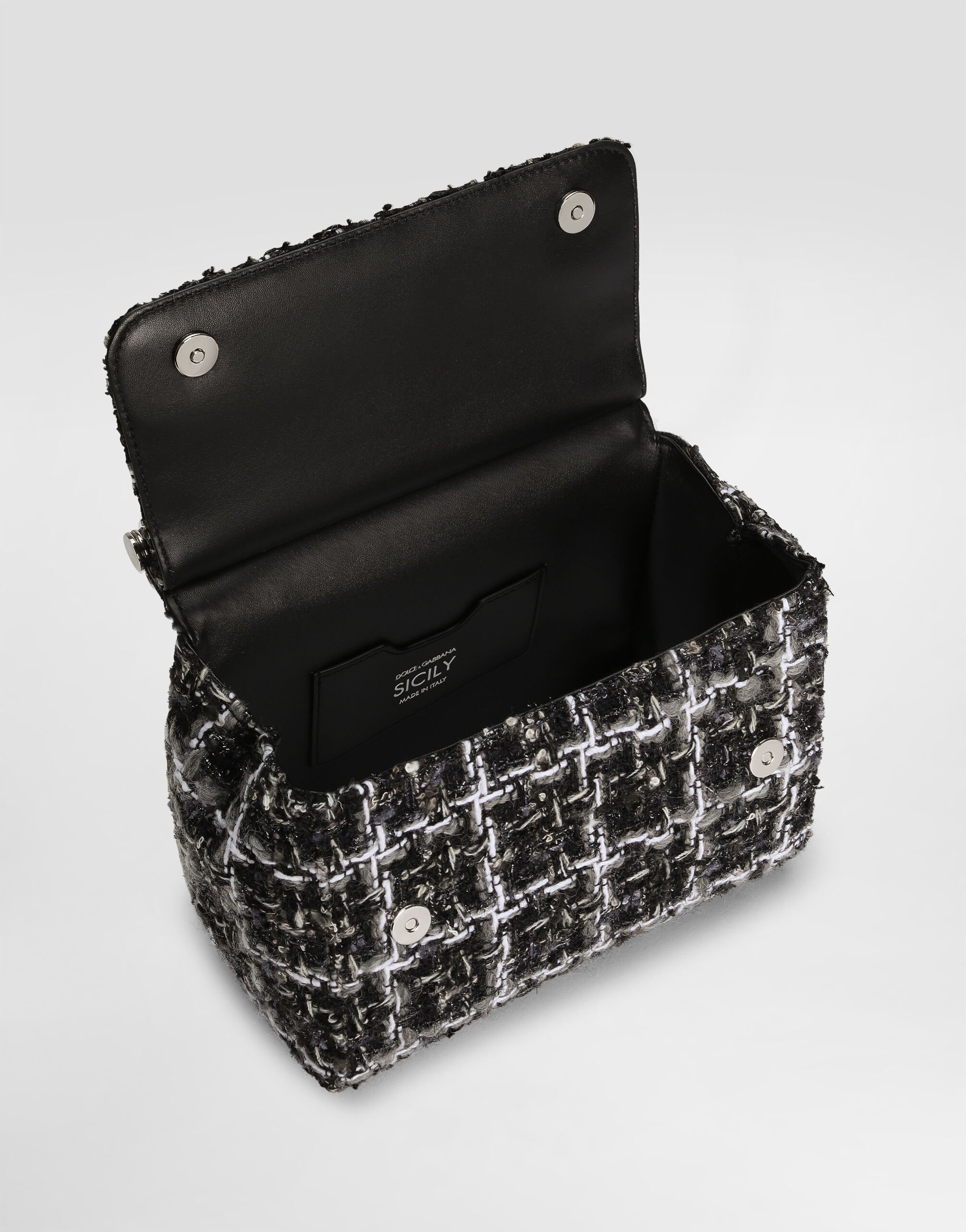 Medium Sicily boucle handbag - 4