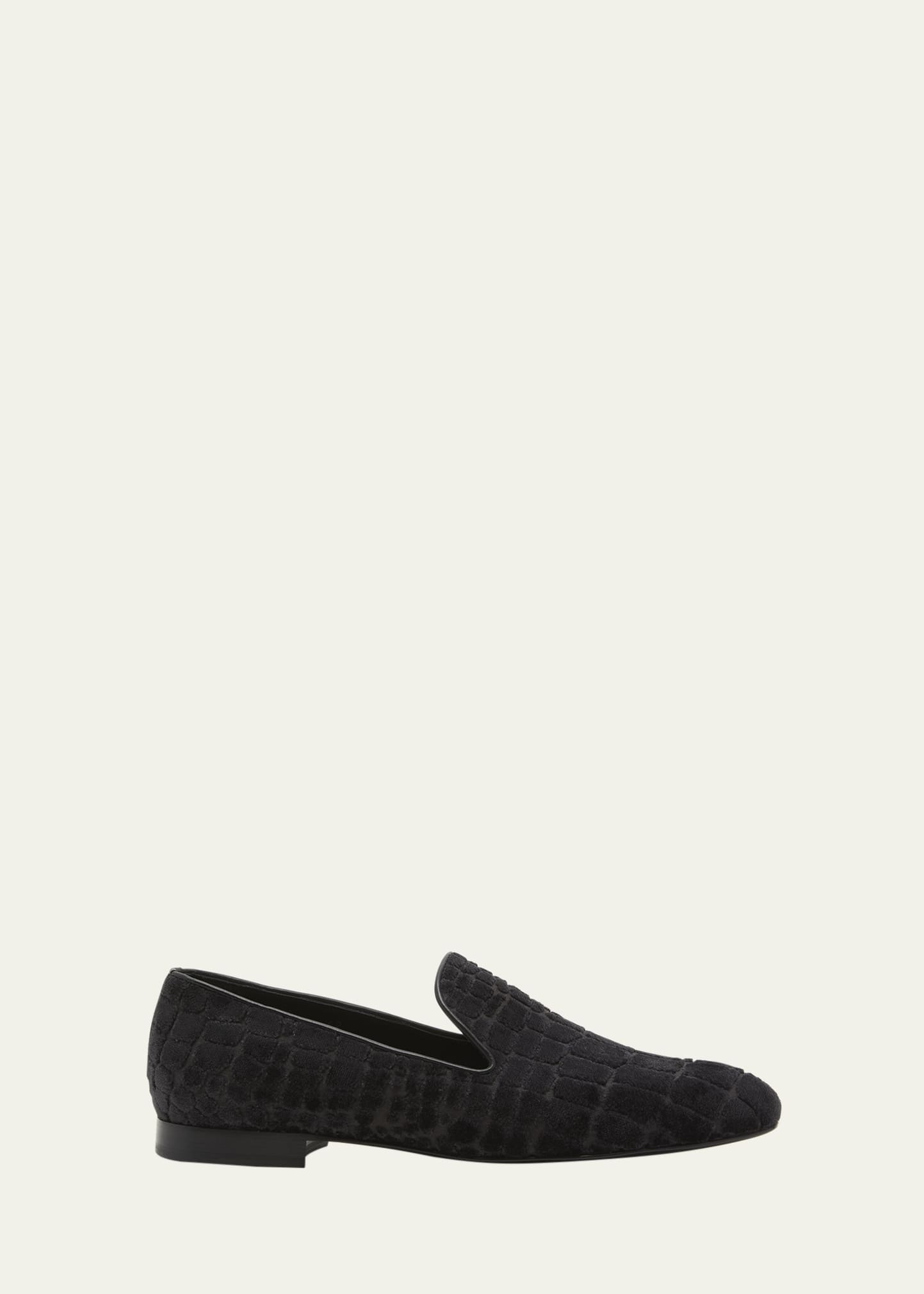 Men's Croc-Stamped Loafers - 1