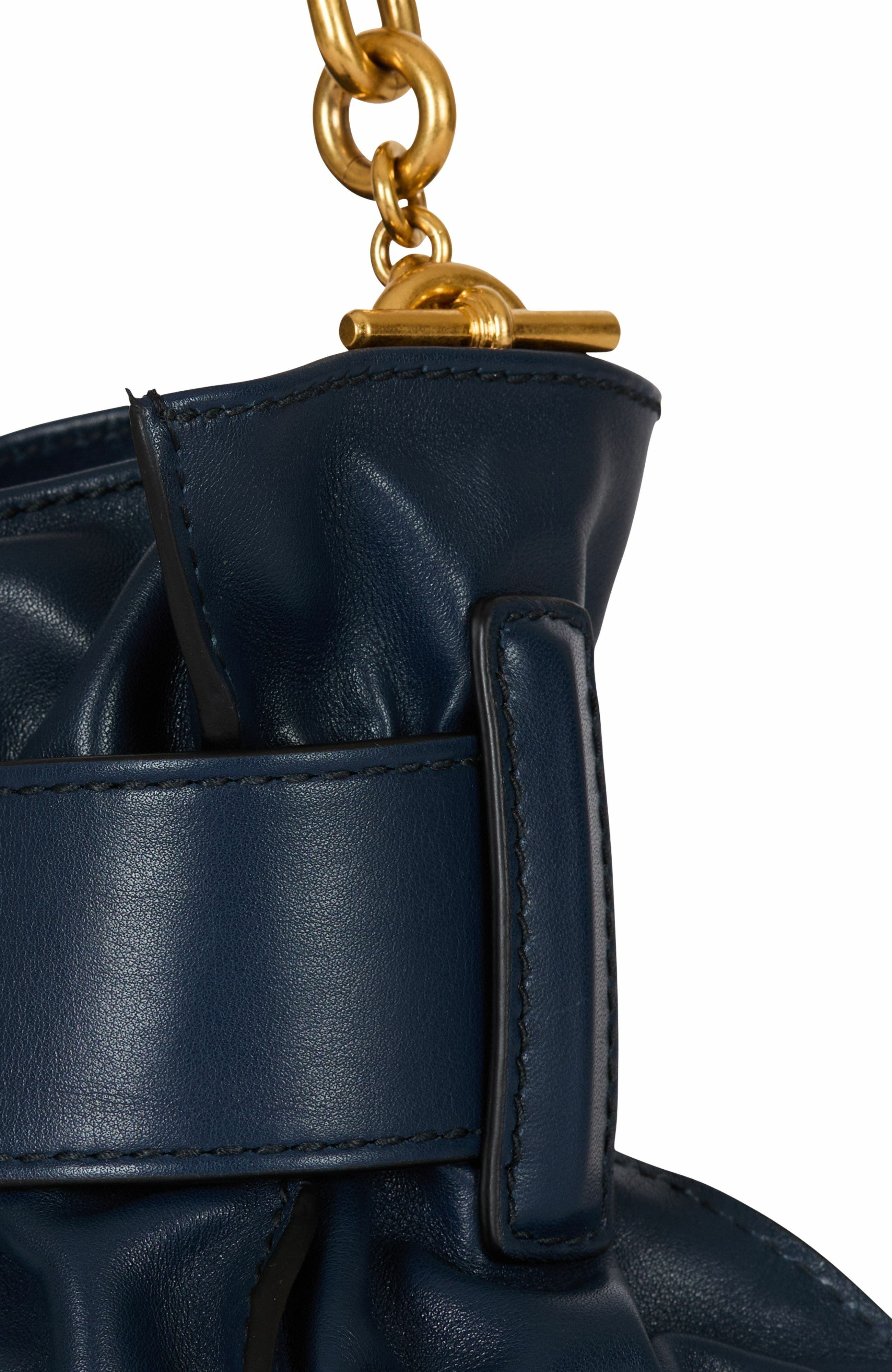 Balmain Mini Anthem Shoulder bag in leather in Blue at Nordstrom - 6
