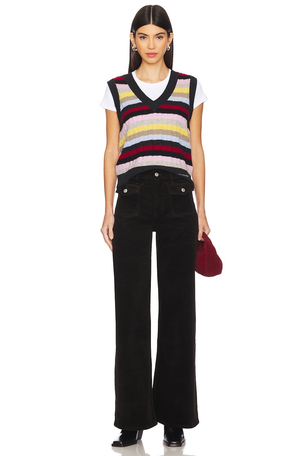 Raven Patch Pocket Wide Leg Pant - 5
