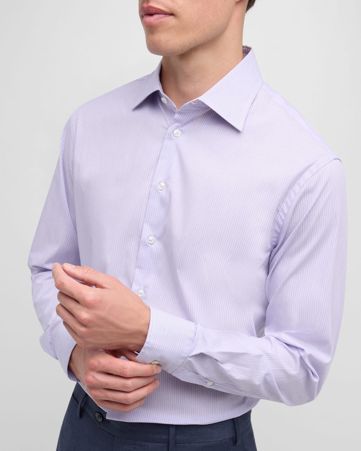 Men's Micro-Stripe Dress Shirt - 6