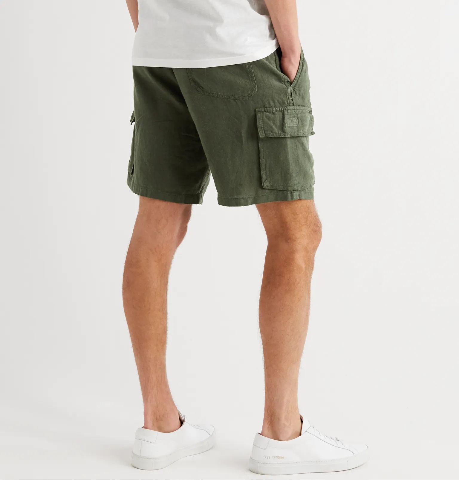 Baie Linen Cargo Shorts - 4