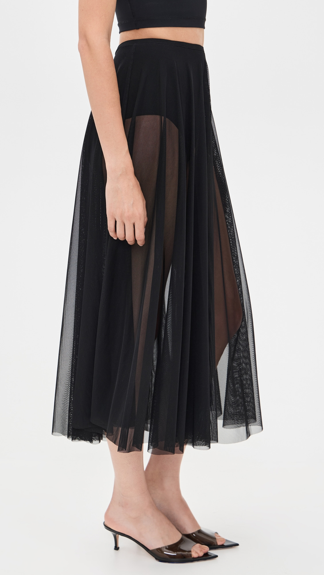 Flared Skirt To Midcalf with Panty - 3