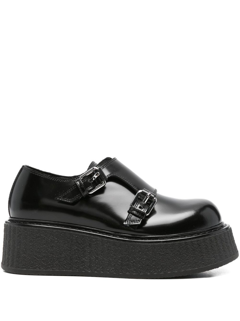double-buckle platform shoes 1