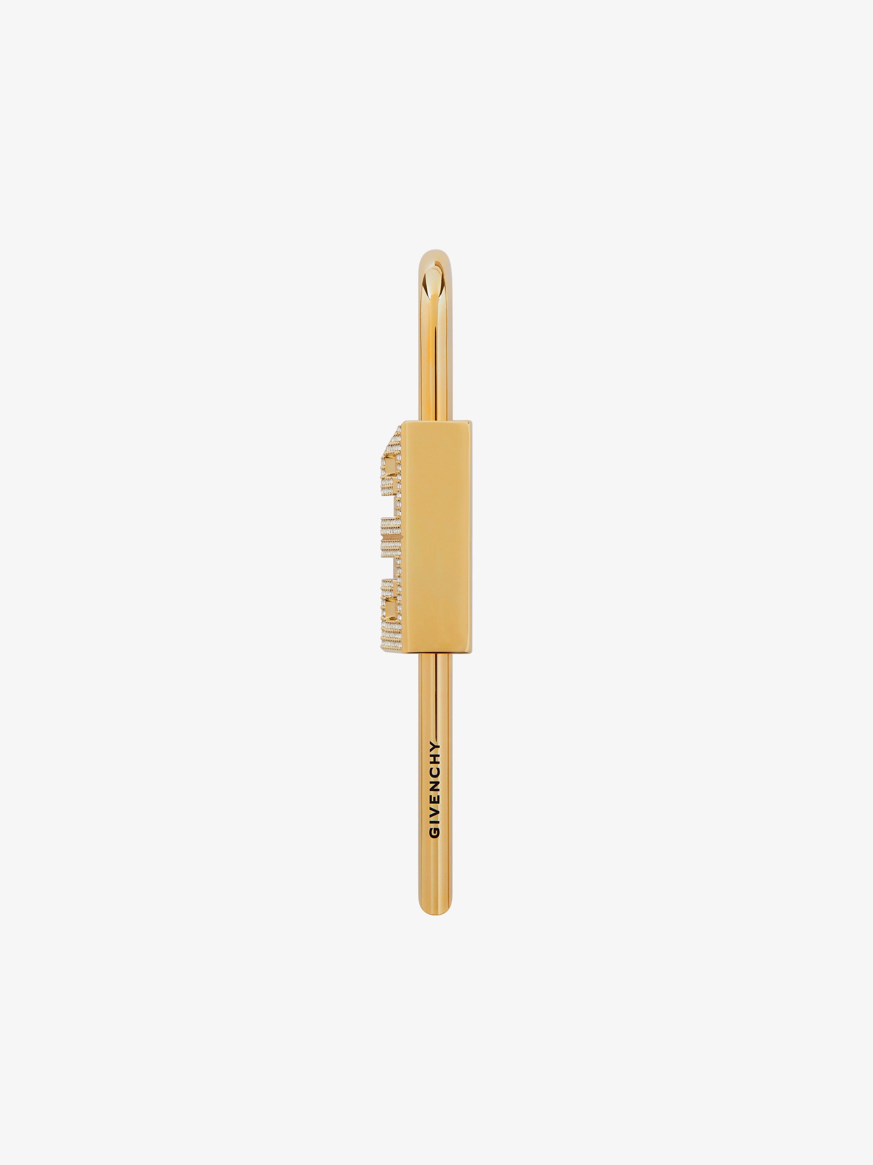 SMALL 4G PADLOCK IN METAL WITH CRYSTALS - 3