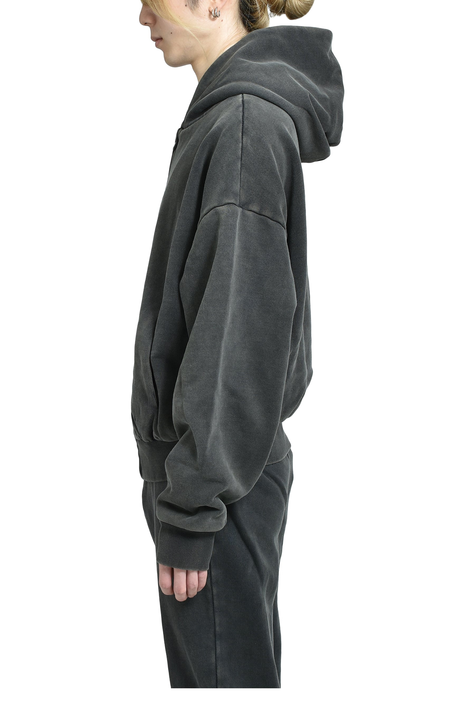 THERMAL HOOD / WASHED BLK - 3